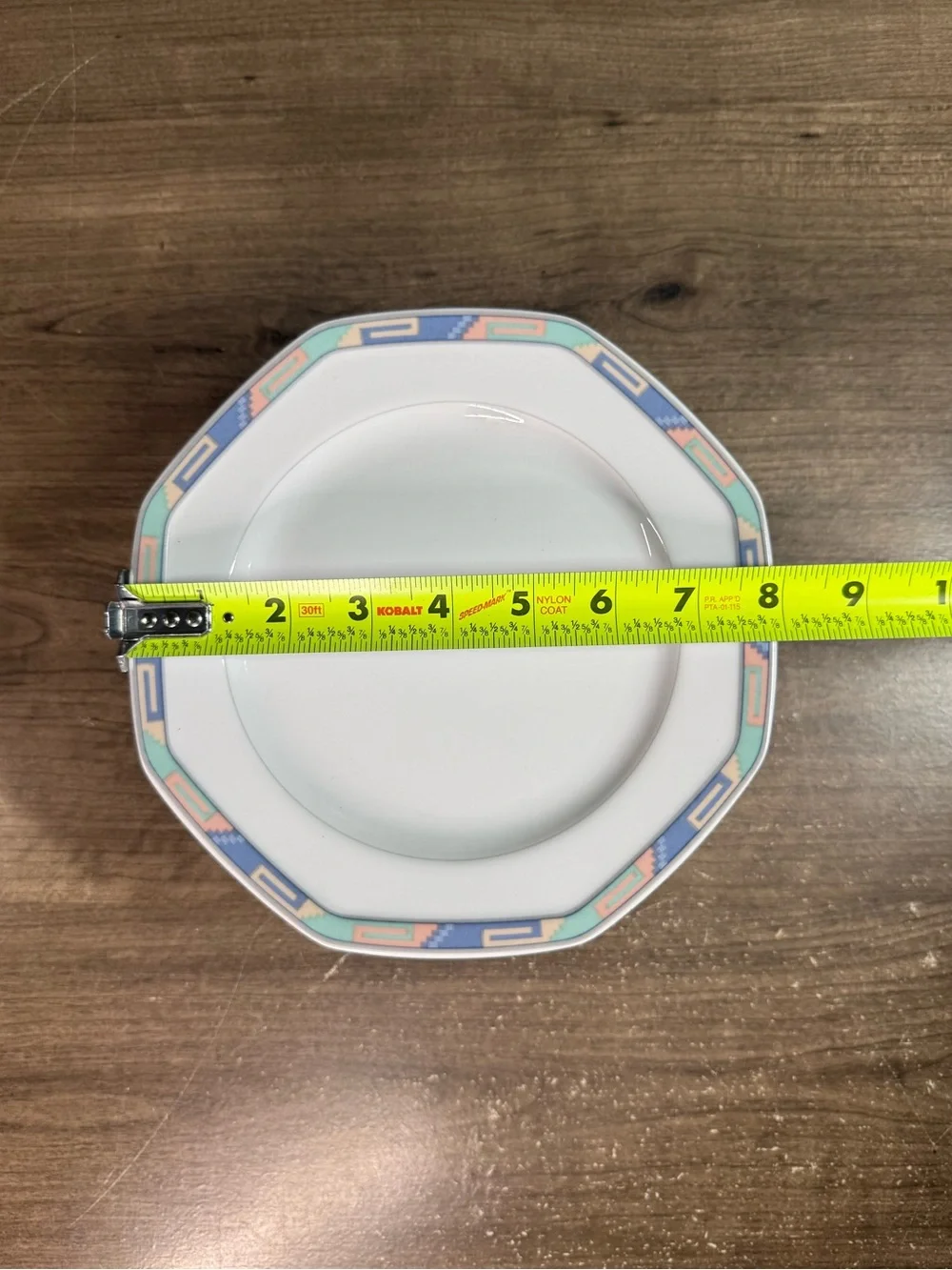 (4) Christopher Stuart Southwest Y0002 Fine China Salad Desert Bread Plate 8”